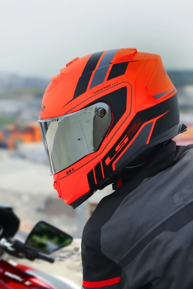 LS2 STORM 2 FIST MAT TURUNCU-SİYAH KASK