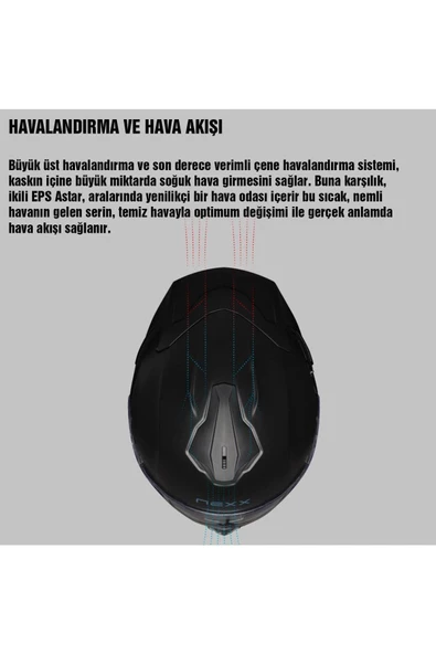 Nexx Y.100r Baron Kapalı Motosiklet Kaskı - 3