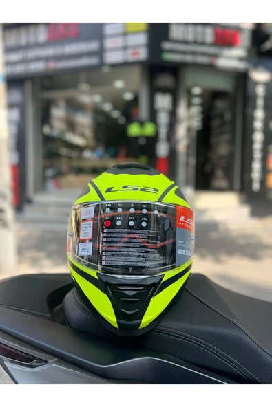 LS2 Storm 2 Dodger Mat Siyah-Neon Sarı Full Face Motosiklet Kask - 2