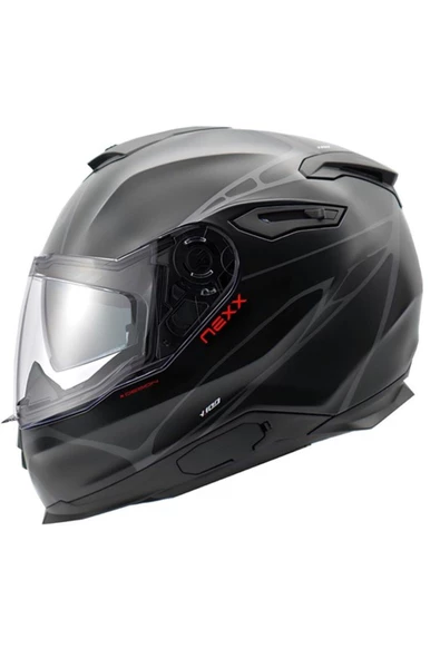 Nexx Y.100 B-SIDE MAT SİYAH-GRİ KASK S
