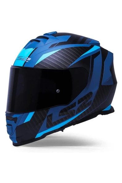 LS2 Storm 2 Racer Full Face Motosiklet Kaskı Şeffaf Gökkuşağı Vizörlü - Resim 5