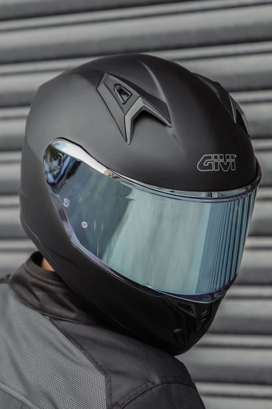 Givi 50.8 Mat Siyah Kask ( Mavi Şeffaf Cam )