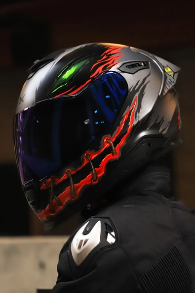Nexx Y.100R NIGHT RIDER MAT SİYAH KASK - 3