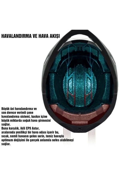 Nexx Y.100 Kapalı Motosiklet Kaskı - Resim 4