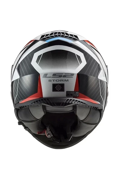 LS2 Storm 2 Racer Blue Red Motorcu Kaskı Uyumlu - Resim 2