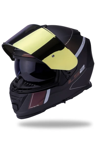 LS2 Storm Velvet Mat Siyah-gökkuşağı Kask - 3
