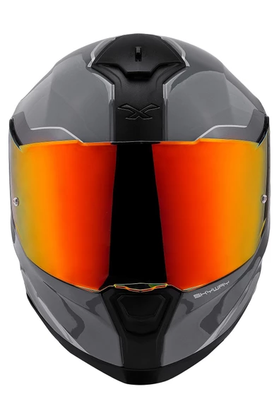Nexx Sx.100 Skyway Gri-kırmızı Kask - Resim 2