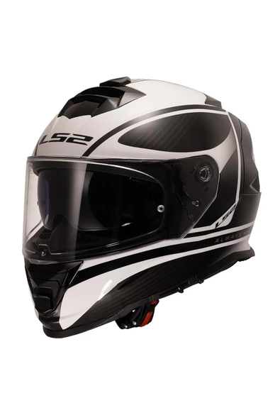 LS2 Storm 2 Dodger Mat Siyah-beyaz Kask - L