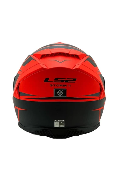 LS2 STORM 2 FIST MAT TURUNCU-SİYAH KASK SİYAH CAM - 6