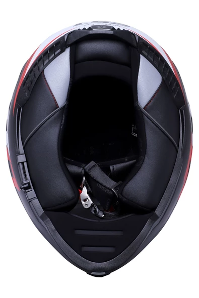 LS2 Storm 2 Nerve Mat Siyah-kırmızı Kask - Resim 6