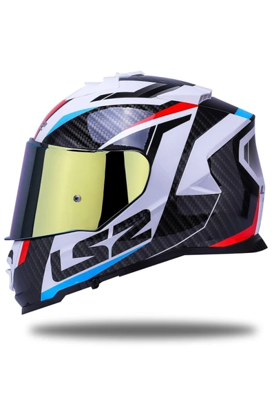 LS2 Storm 2 Racer Mavi-kırmızı Kask
