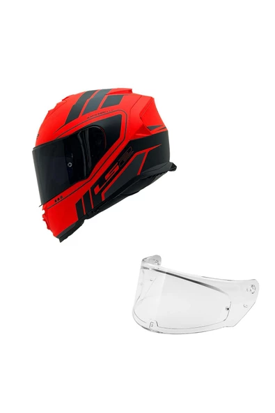 LS2 STORM 2 FIST MAT TURUNCU-SİYAH KASK SİYAH CAM - 1