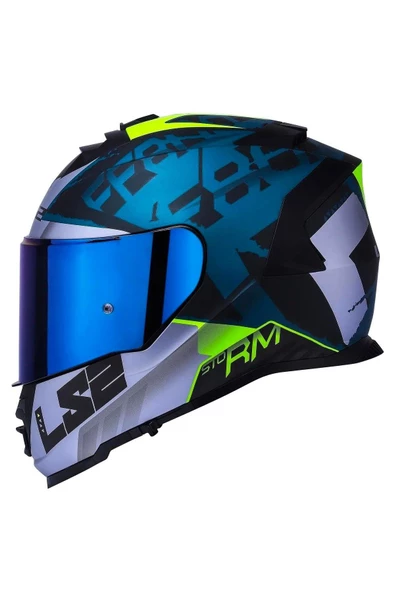 LS2 Storm 2 Sprinter Full Face Motosiklet Kaskı Gökkuşağı Vizörlü ürün görseli