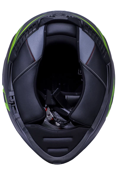 LS2 Storm 2 Nerve Mat Siyah-neon Sarı Kask - 6