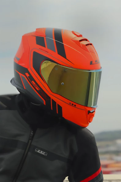 LS2 STORM 2 FIST MAT TURUNCU-SİYAH KASK