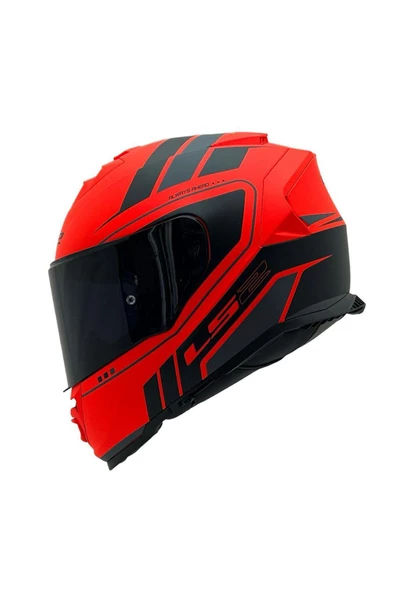 LS2 STORM 2 FIST MAT TURUNCU-SİYAH KASK SİYAH CAM - 2