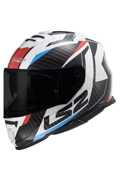LS2 Unisex Storm 2 Racer Mavi-kırmızı 2 Cam Kask