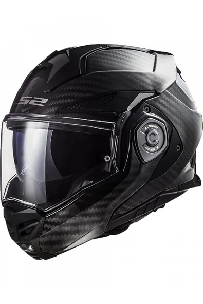 LS2 Advant X Karbon Çene Açılır Kask Siyah ürün görseli