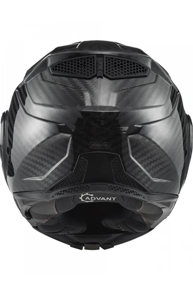 LS2 Advant X Karbon Çene Açılır Kask Siyah - Resim 3