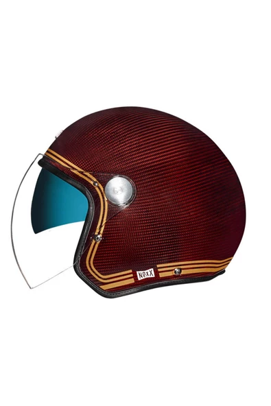 Nexx X.g20 Lıgnage Karbon Bordo-sarı Kask