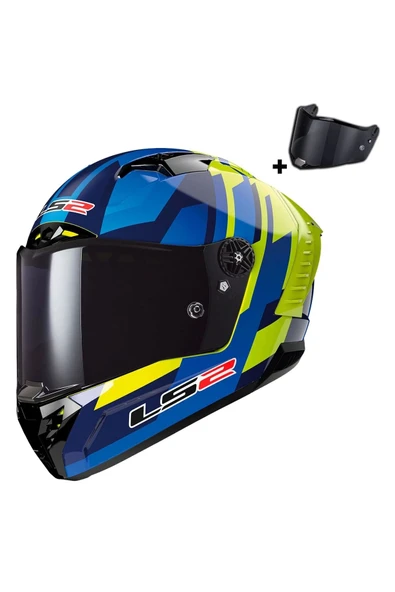 LS2 Thunder Karbon Gas Mavi- Kask - Resim 2