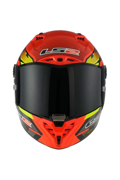 LS2 Thunder Karbon Gp Aero Fıre Kırmızı-siyah Kask ürün görseli 1