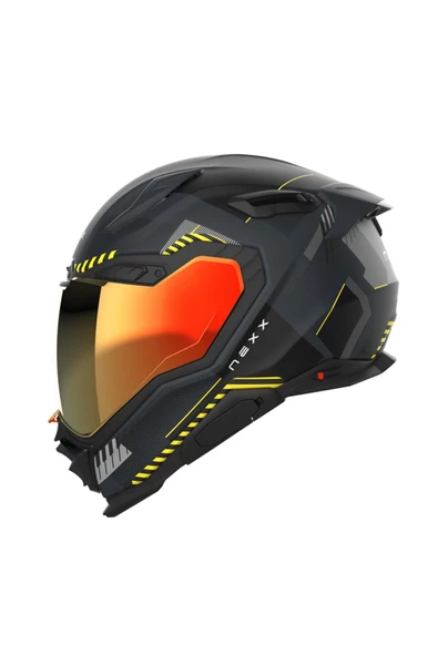 Nexx X.wst 3 Fluence Mat Gri-neon Sarı Kask