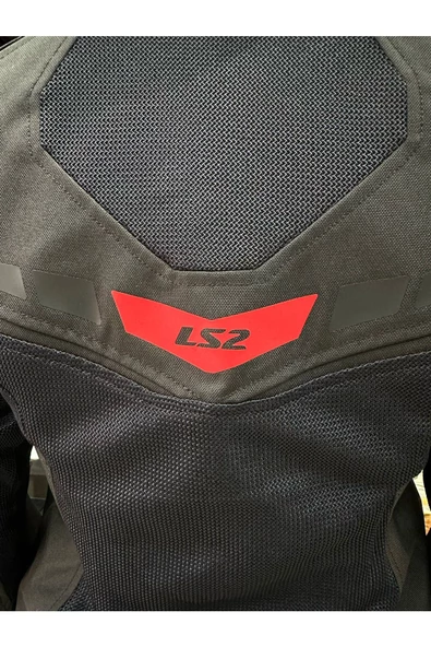 LS2 BLADE AIR KADIN MONT SİYAH-KIRMIZI - Resim 5