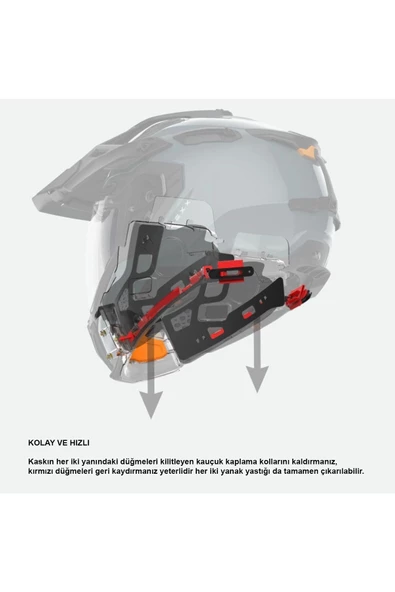 Nexx X.wed 3 Keyo Karbon Mat Beyaz-turuncu Kask - 4