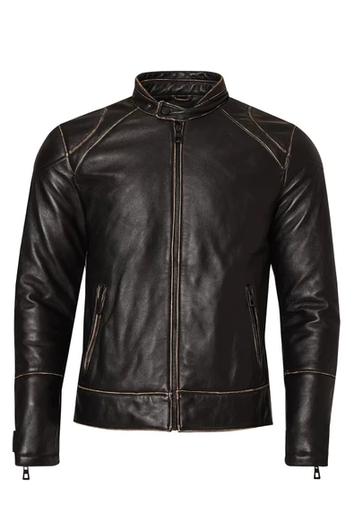 Vexo Vintage Deri Motosiklet Montu - 2