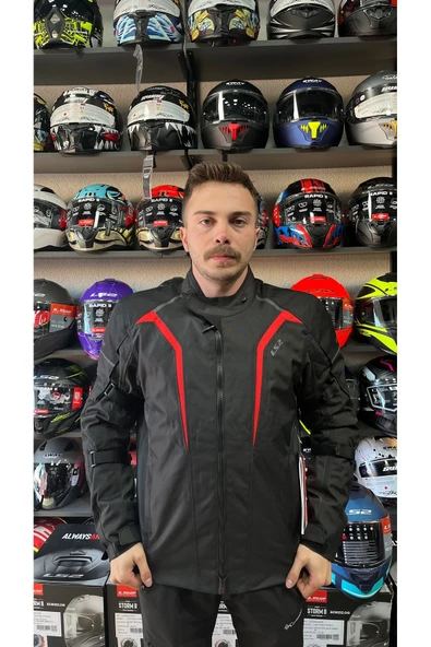 LS2 SEPANG MONT SİYAH-KIRMIZI
