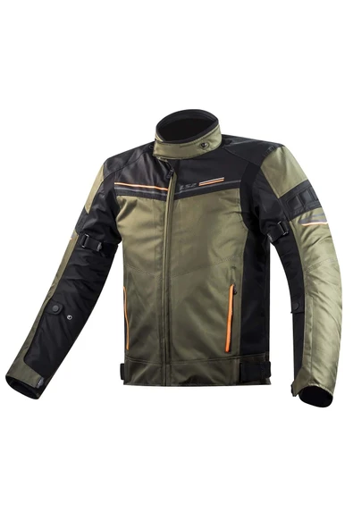 LS2 Shadow Mont Haki-siyah-neon Turuncu ürün görseli