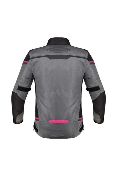 LS2 RIVA KADIN MONT SİYAH-GRİ-PEMBE MOTORCU MONTU - 2