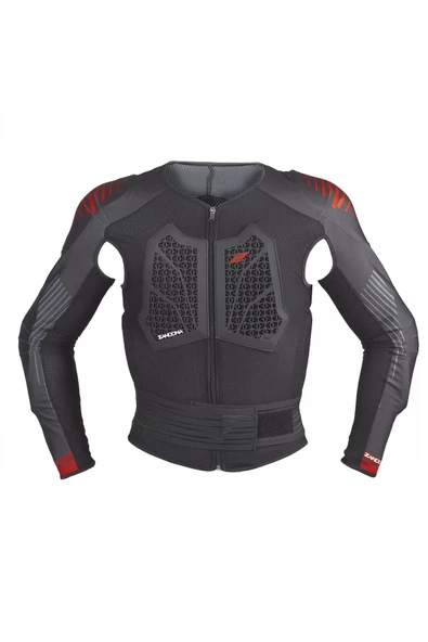 Zandona Unisex Siyah Actıon Full Koruma Motorcu Montu