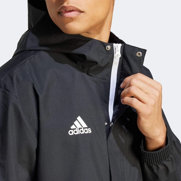 Adidas IK4010 ENT22 AW JKT Erkek Futbol Antrenman Yağmurluk - 7