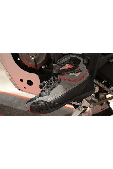 Vexo Boxter Yazlık Aır Bot Gri - Kırmızı 37 Numara - Resim 5