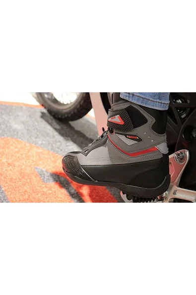 Vexo Boxter Yazlık Aır Bot Gri - Kırmızı 37 Numara - Resim 6