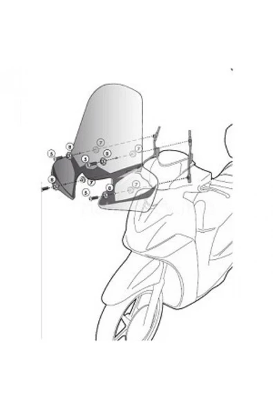 Givi Gıvı D446kıt Yamaha X-max 125-250 (10-13) Rüzgar Siperlik Bağlantısı