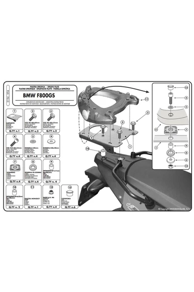 Givi E194 Bmw F 650 Gs - F 800 Gs (08-17) Arka Çanta Taşıyıcı - 2