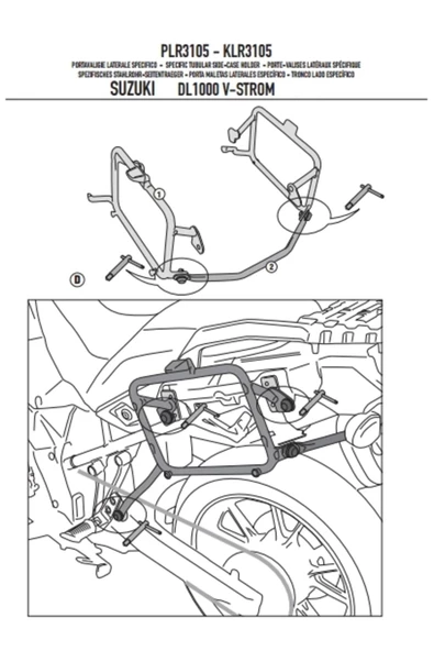 Givi Gıvı Plr3105 Suzukı Dl 1000 V-strom (14-19) Yan Çanta Taşıyıcı - 6