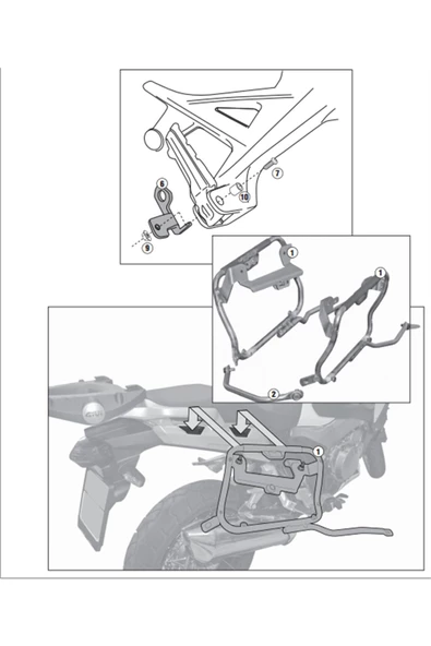 Kappa Klxr1110 Honda Vfr 1200x Crosstourer (12-19) Yan Çanta Taþıyıcı - 4