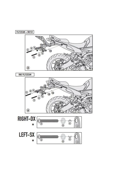 Givi Pl2122cam Yamaha Mt-09 Tracer (15-17) Yan Çanta Tasıyıcı - 4