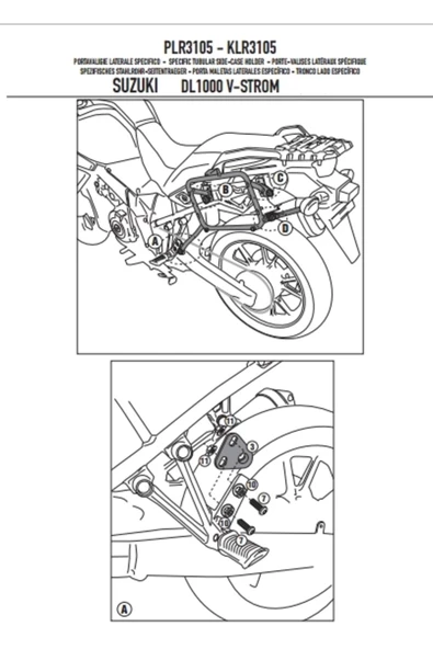 Givi Gıvı Plr3105 Suzukı Dl 1000 V-strom (14-19) Yan Çanta Taşıyıcı - 4