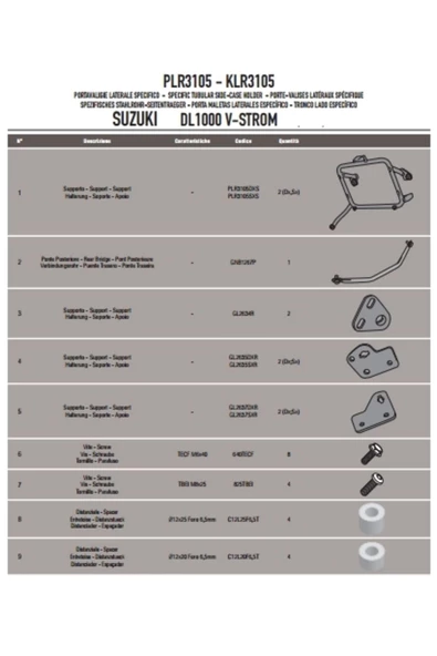Givi Gıvı Plr3105 Suzukı Dl 1000 V-strom (14-19) Yan Çanta Taşıyıcı - 2