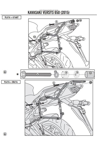 Kappa Kl4114 Kawasakı Versys 650 (15-18) Yan Çanta Tasıyıcı - 2