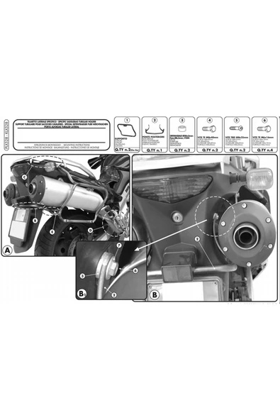 Givi Plx528 Suzukı Dl 1000 V-strom (02-11) Kawasakı Klv 1000 (04-10) Yan Çanta Taşıyıcı - 2