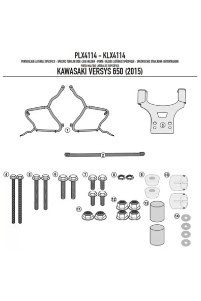 Kappa Yan Çanta Taşıyıcı Klx4114 Kawasakı Versys650(15-22) - 5