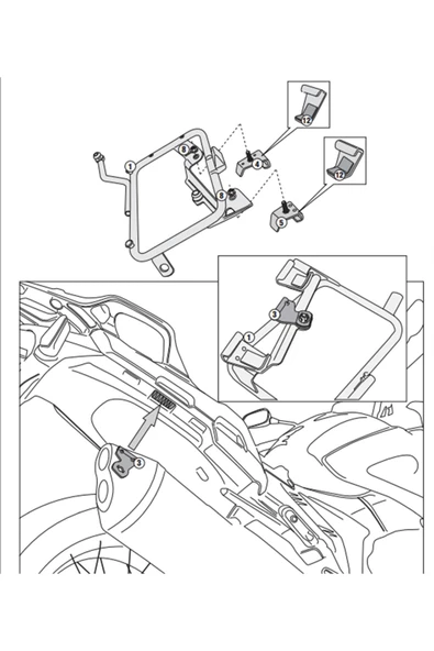 Kappa Klxr1110 Honda Vfr 1200x Crosstourer (12-19) Yan Çanta Taþıyıcı - 3