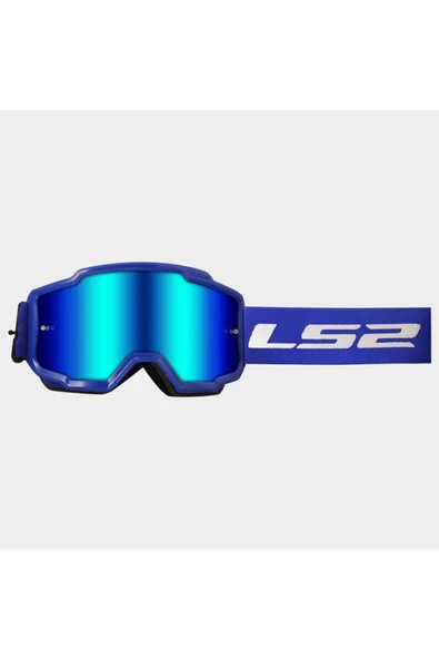 LS2 Motokros Gözlük Charger Goggles Iridyum Camlı Mavi