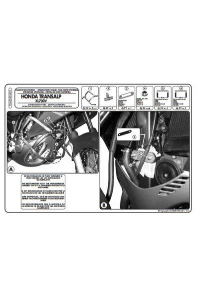 Kappa Kn455 Honda Xl 700v Transalp (08-13) Koruma Demiri - 2